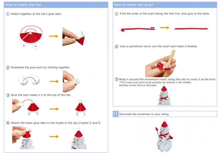 Инструкция Снеговик и подарки