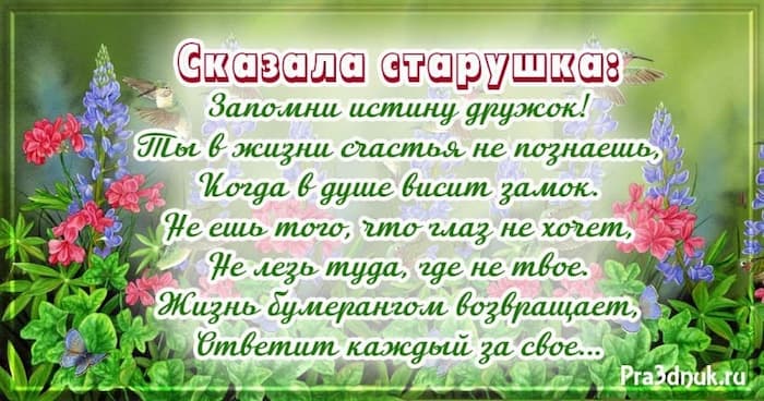 Сказала старушка