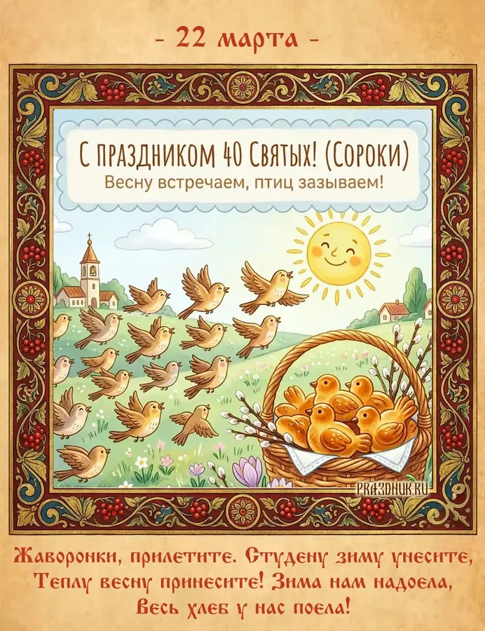 22 марта жаворонки
