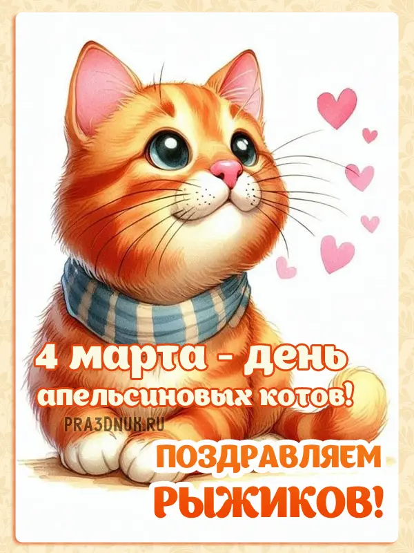 Апельсиновый кот 4 марта