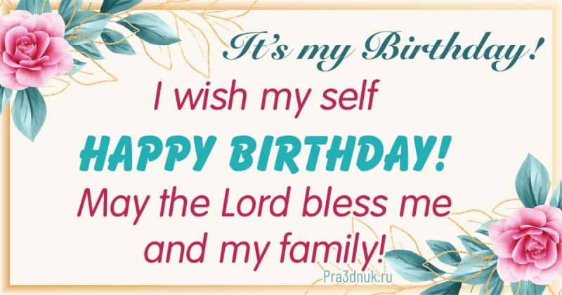 It's my birthday